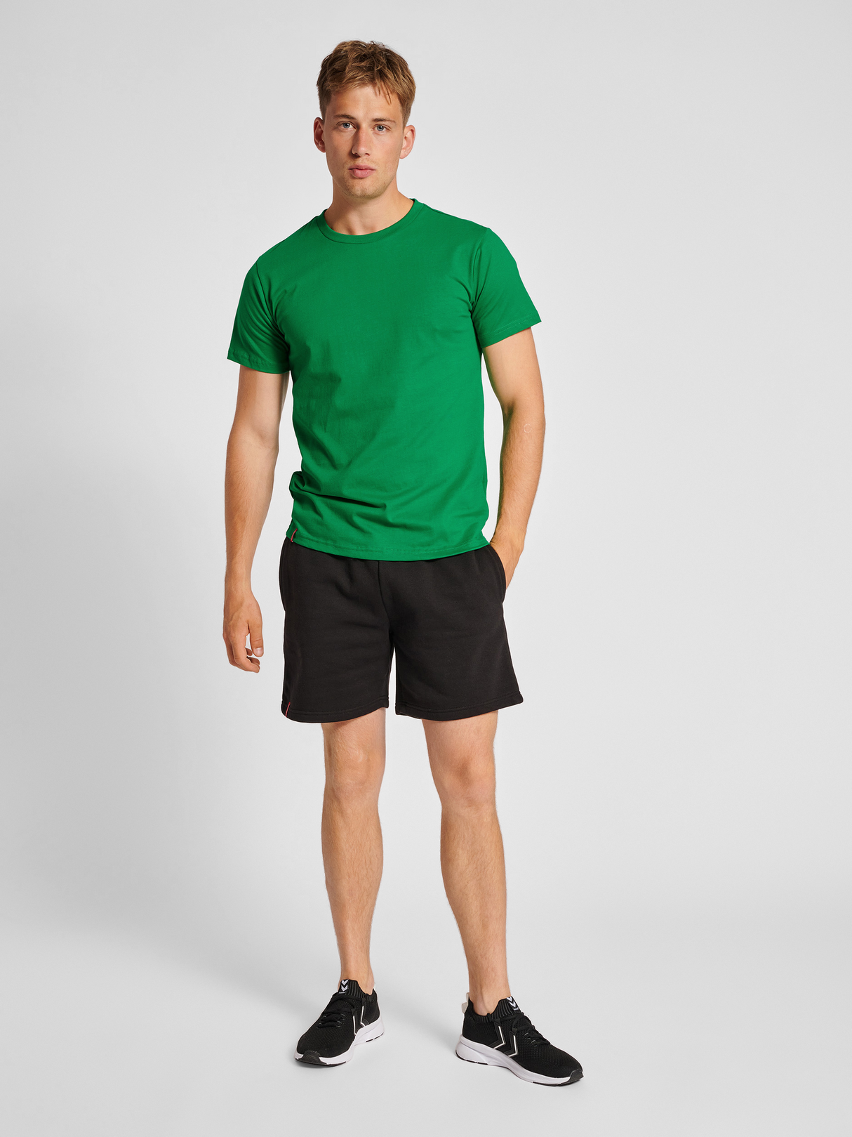 hummel Men's Red Heavy Short Sleeve T-Shirt-4