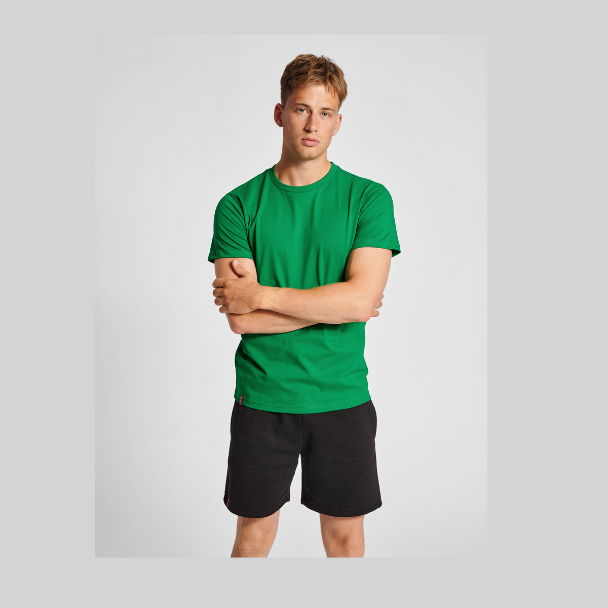 hummel Men's Red Heavy Short Sleeve T-Shirt-5