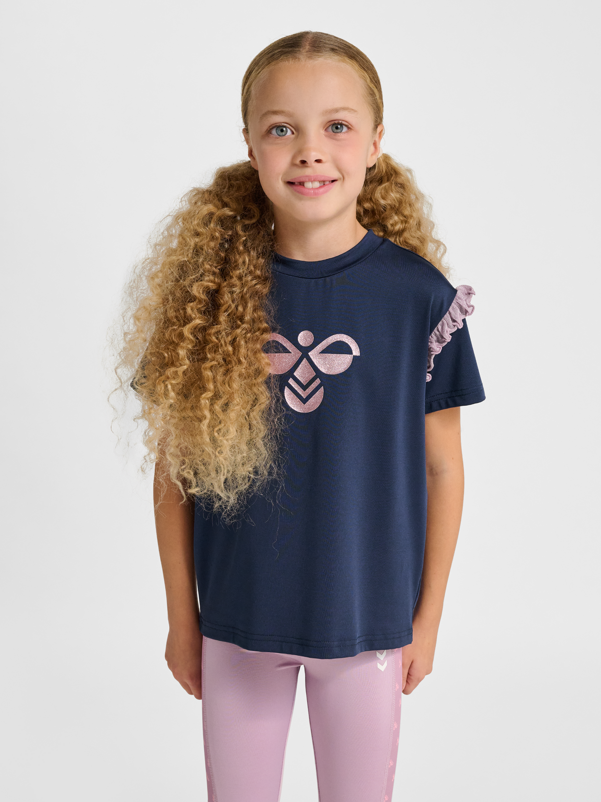 hummel Youth Mix Glitter Short Sleeve T-Shirt-5