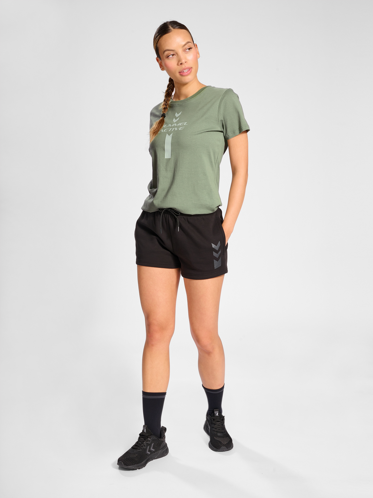 hummel Women's Active Graphic Cotton Tee Short Sleeve-5