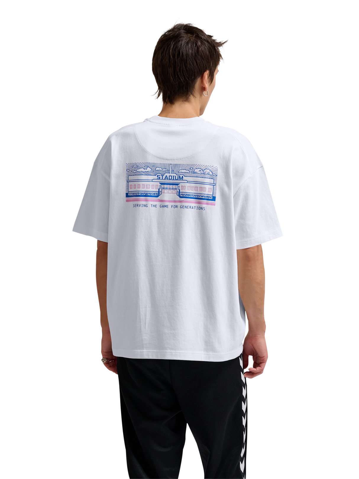 hummel Unisex Loose Short Sleeve T-Shirt Sw Stadium-4