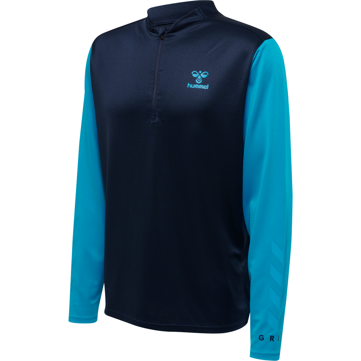 hummel Men's Ongrid 1/2 Zip Poly Sweatshirt-1