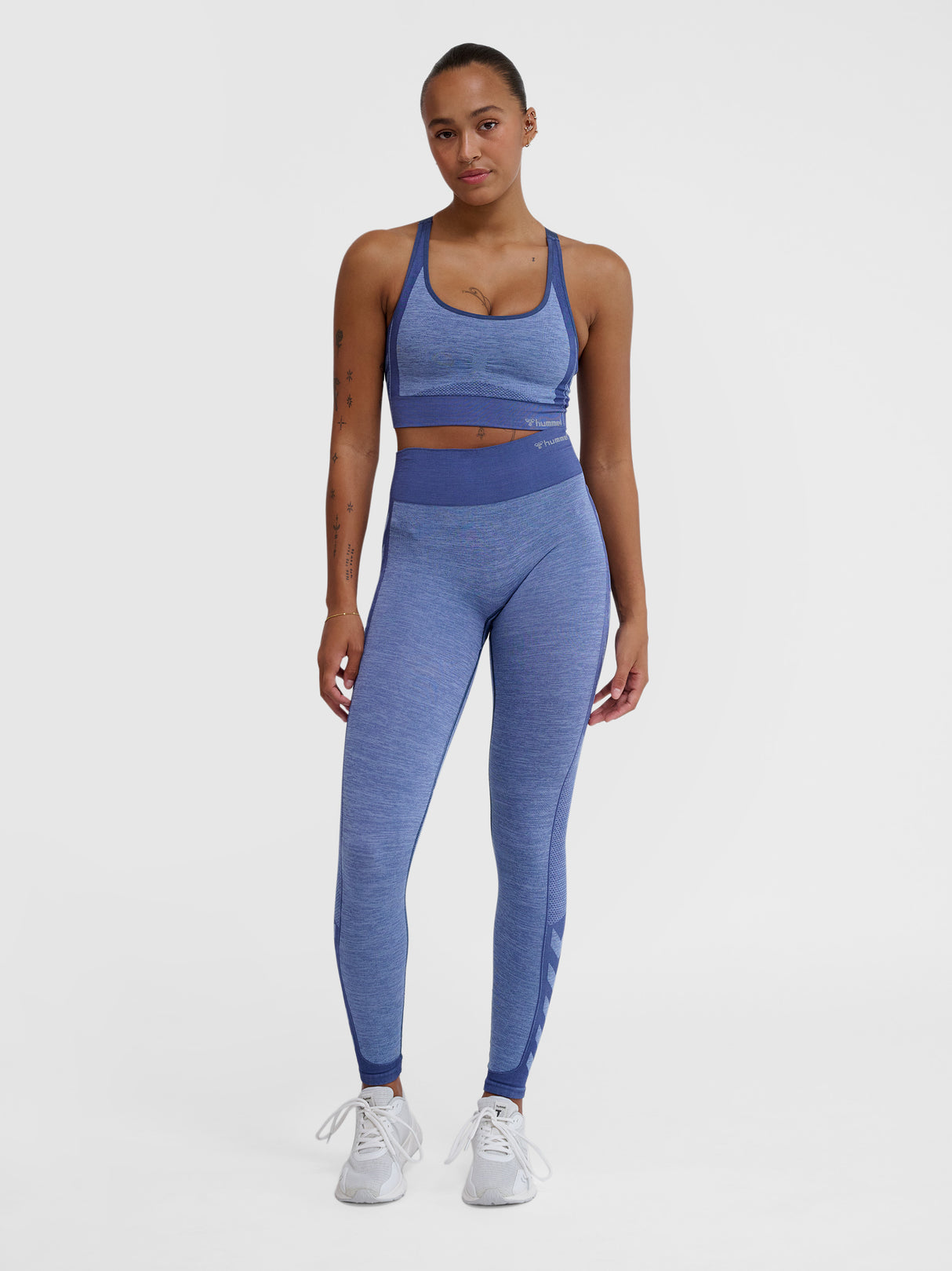 hummel Women's Mindful Training Shine Seamless Sports Bra-6