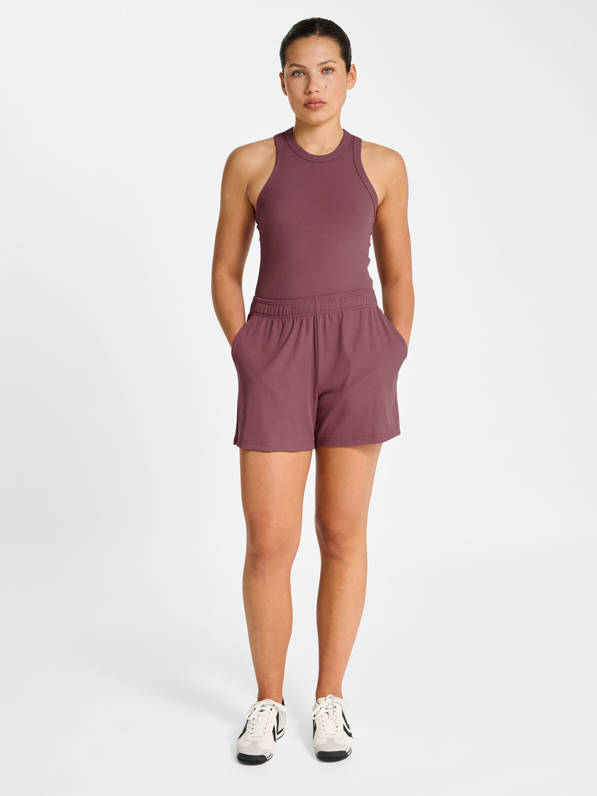 hummel Women's Pulse Rib Shorts-6