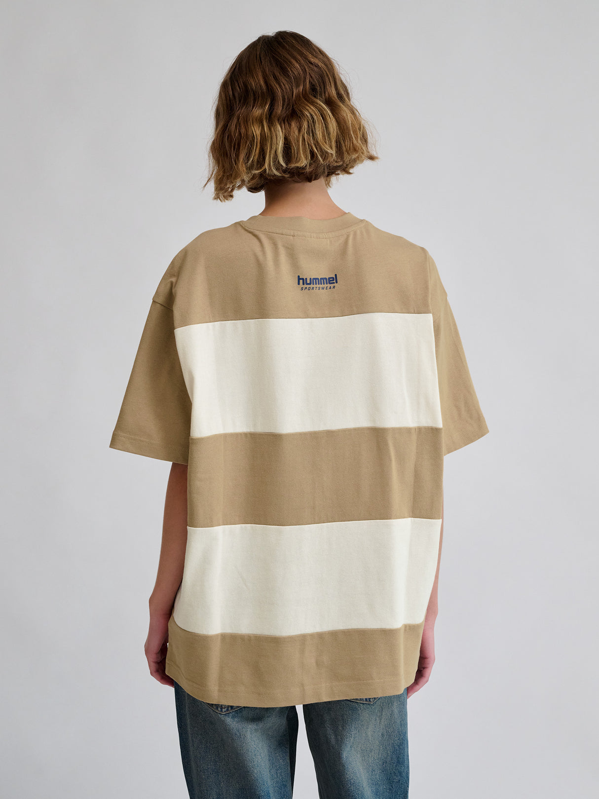 hummel Unisex Loose Short Sleeve T-Shirt Bees Stripe-7