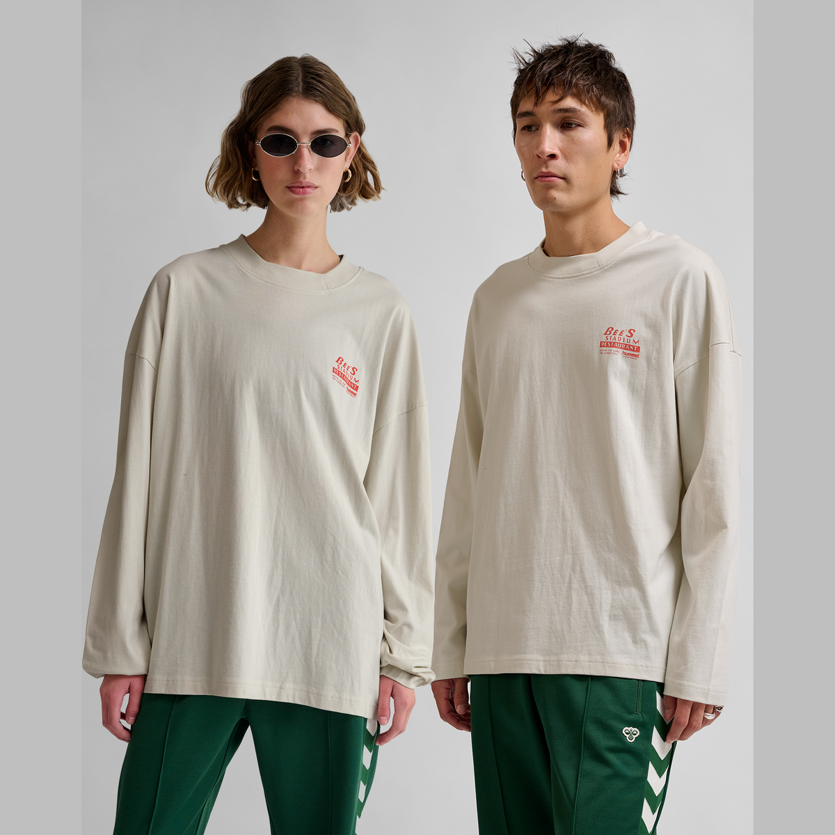 hummel Unisex Loose Long Sleeve T-Shirt Bees Stadium-5