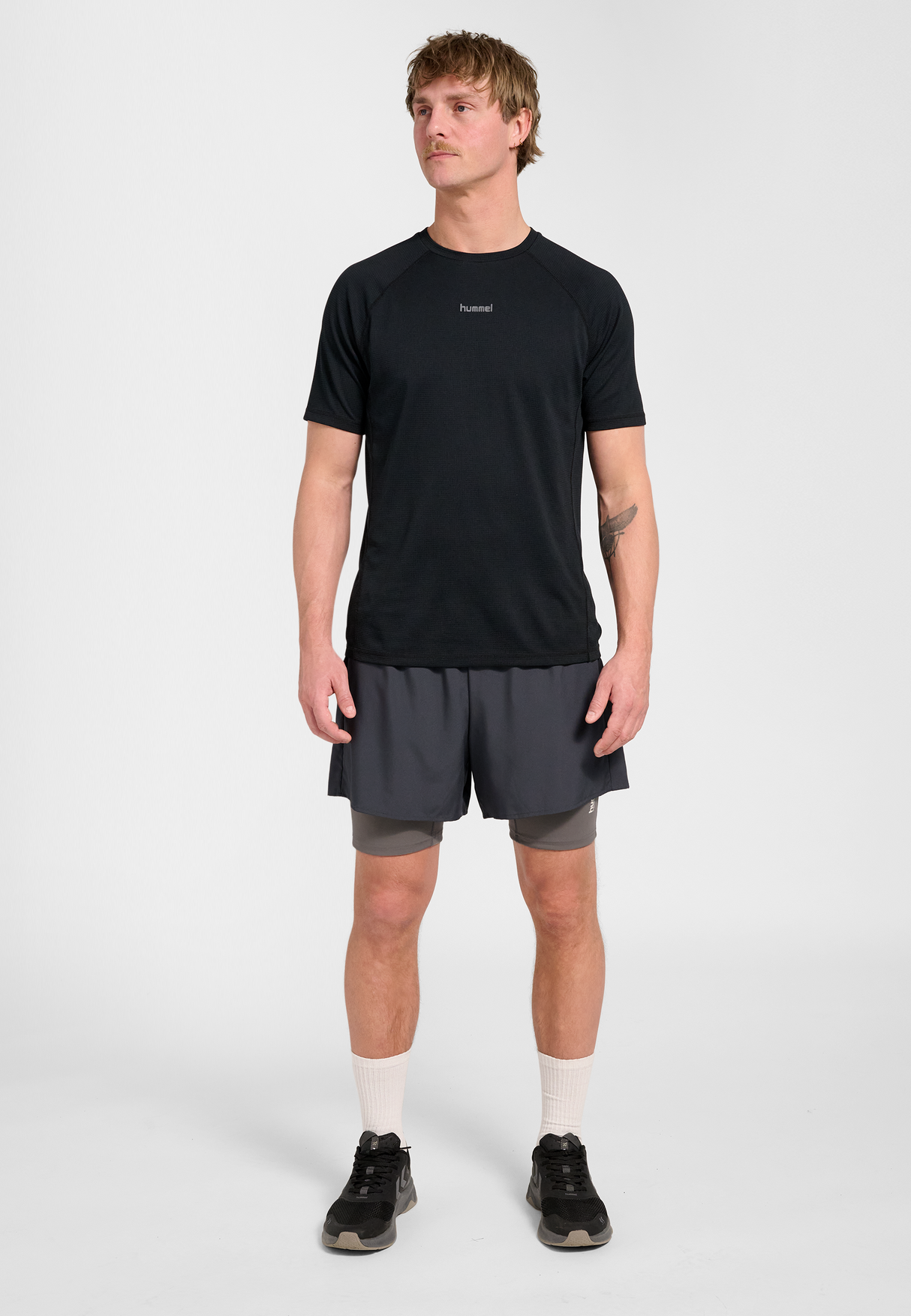 hummel Men's HIIT Intensity 2 In 1 Shorts-6