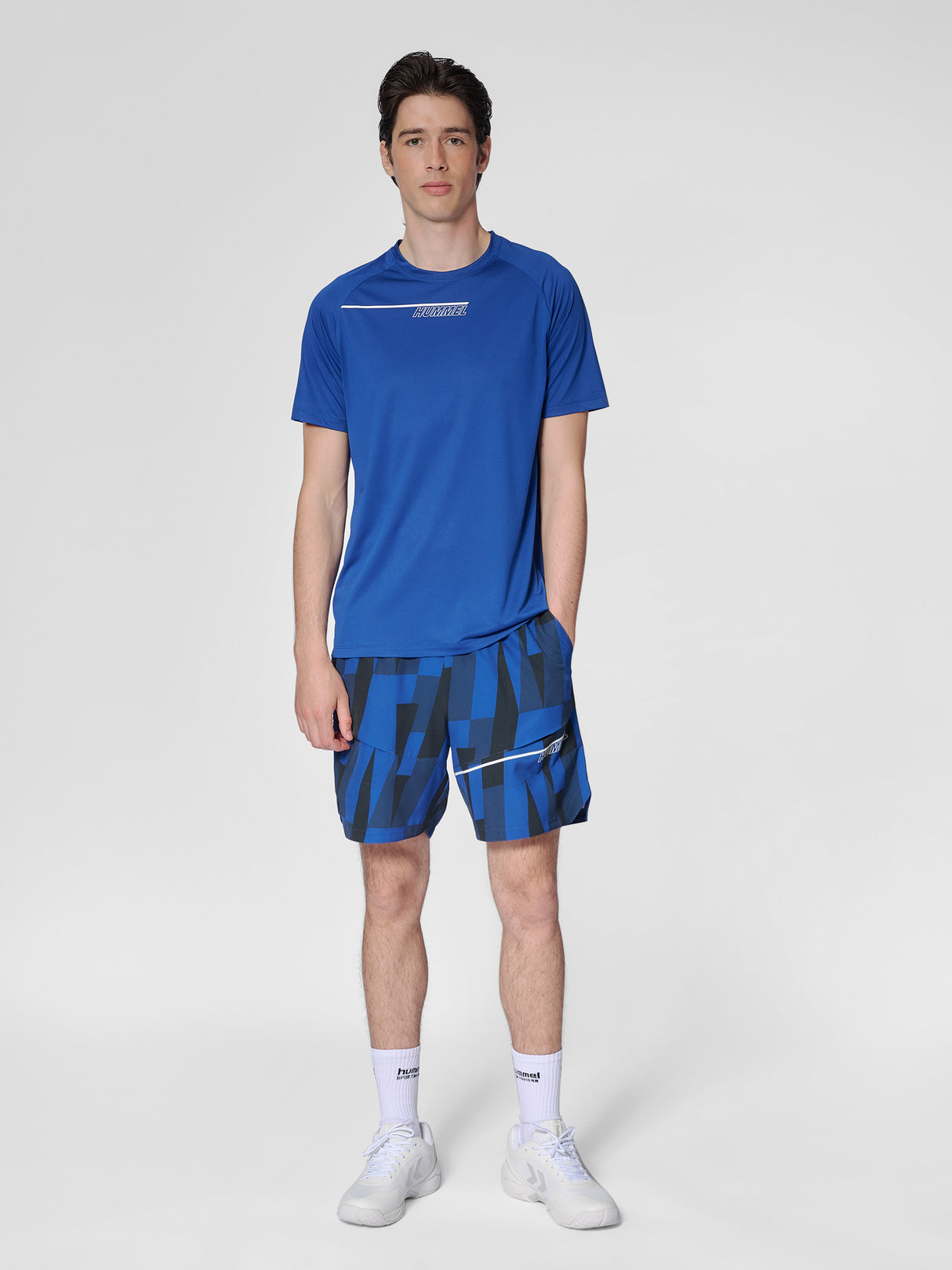 hummel Men's Court AOP Pocket Shorts-6