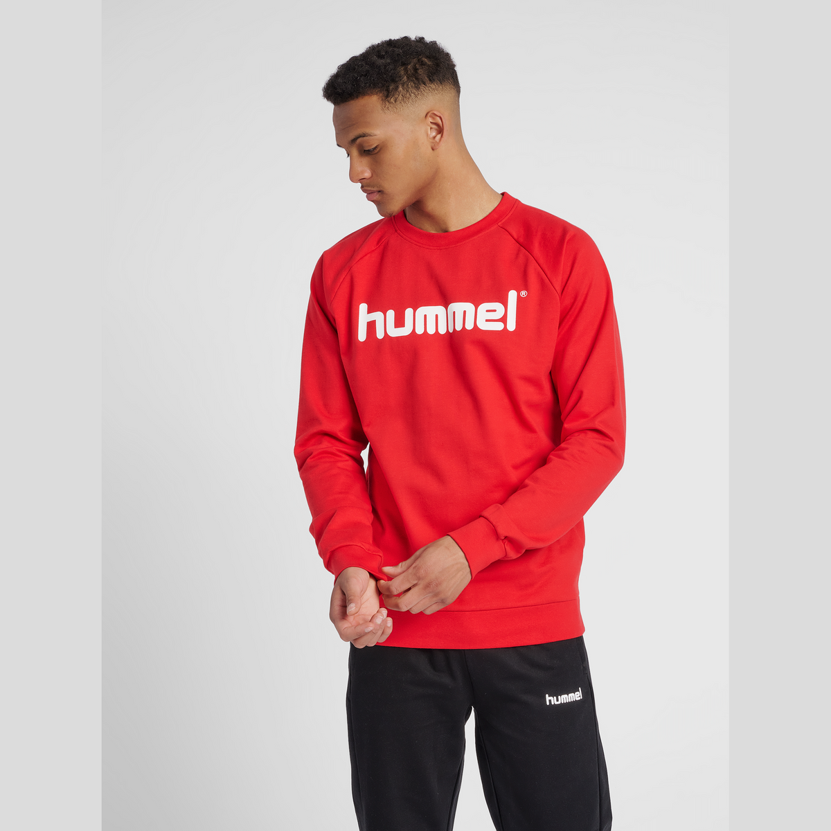 hummel Men's Go Cotton Logo Sweatshirt-4