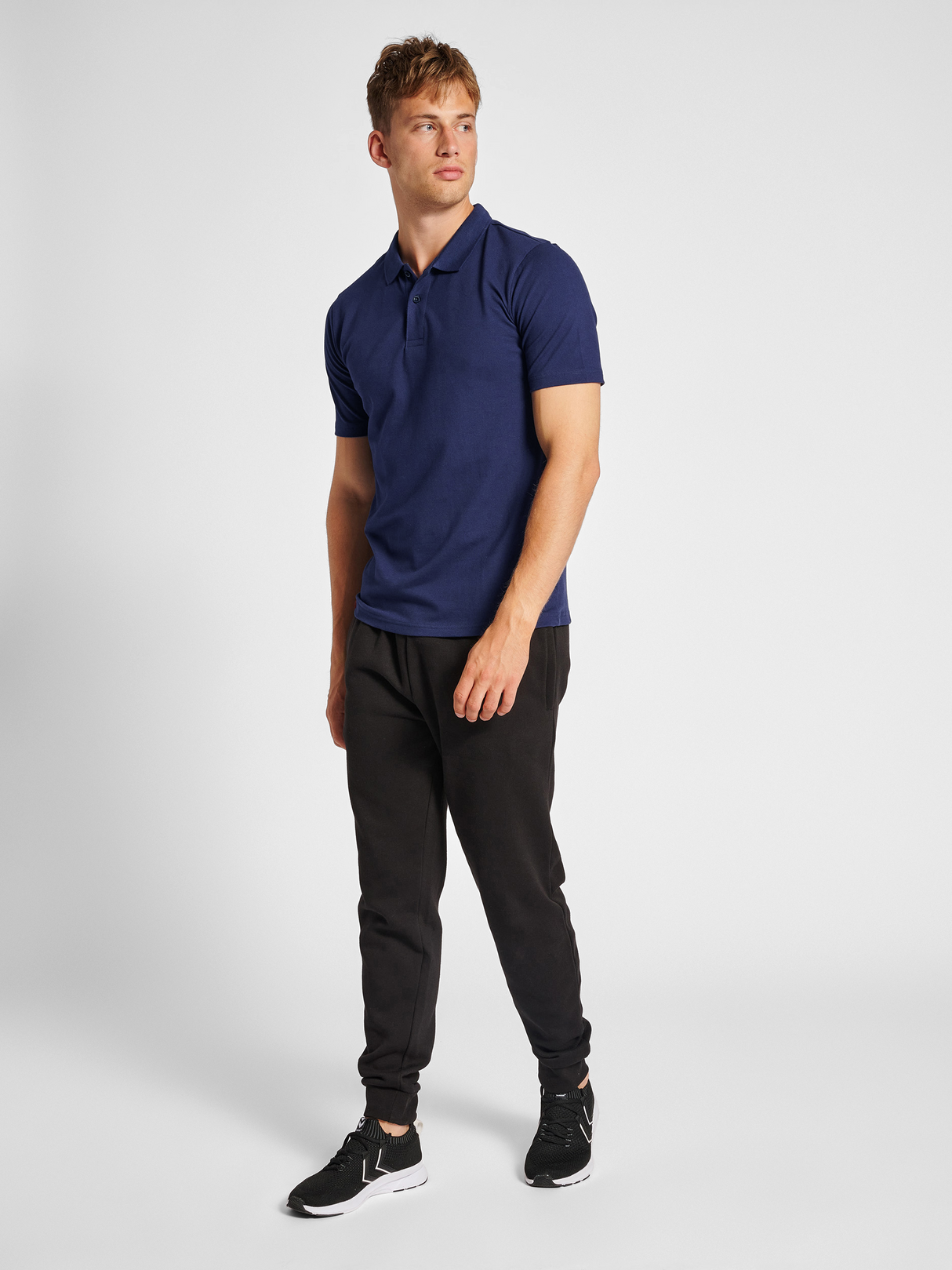 hummel Men's Red Stretch Polo-4