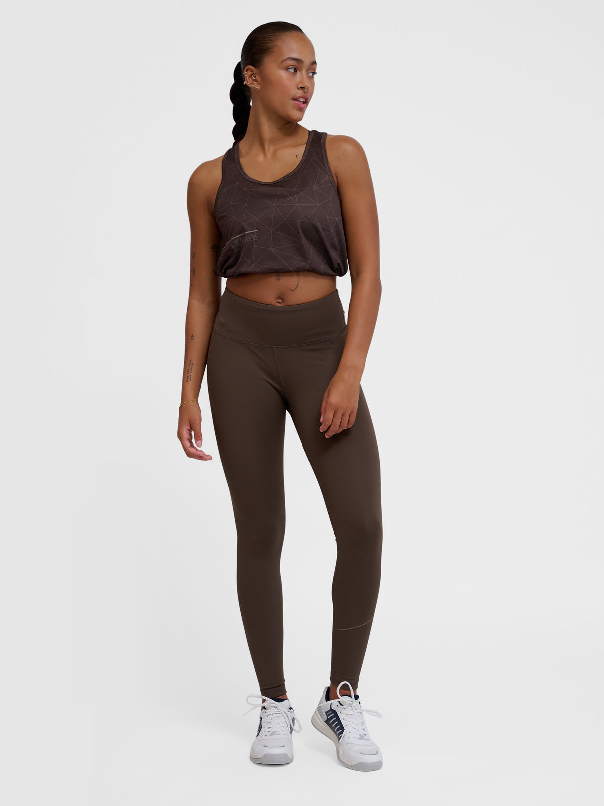 hummel Women's Court Mid Waist Pocket Tights-7