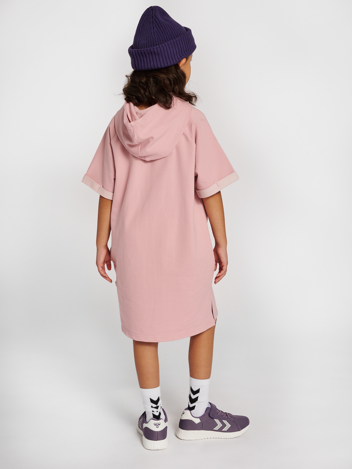 hummel Youth Naja Hoodie Dress Short Sleeve-4