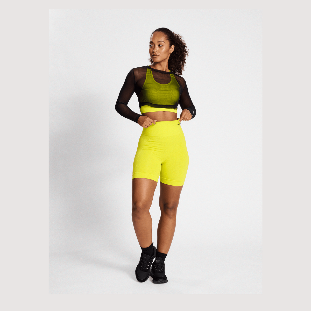 hummel Women's Mindful Training Fierce Mesh Long Sleeve T-Shirt-4