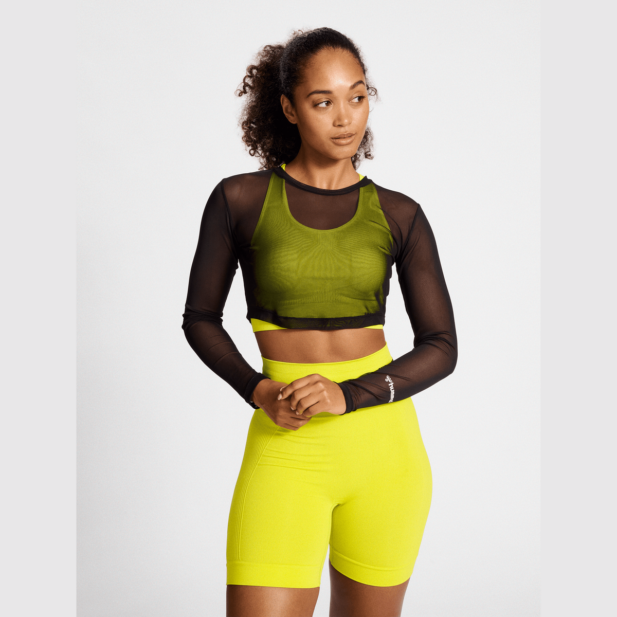hummel Women's Mindful Training Fierce Mesh Long Sleeve T-Shirt-5