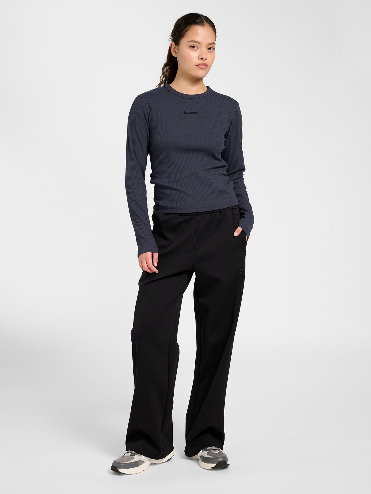 hummel Women's Foundation Rib Long Sleeve T-Shirt-6