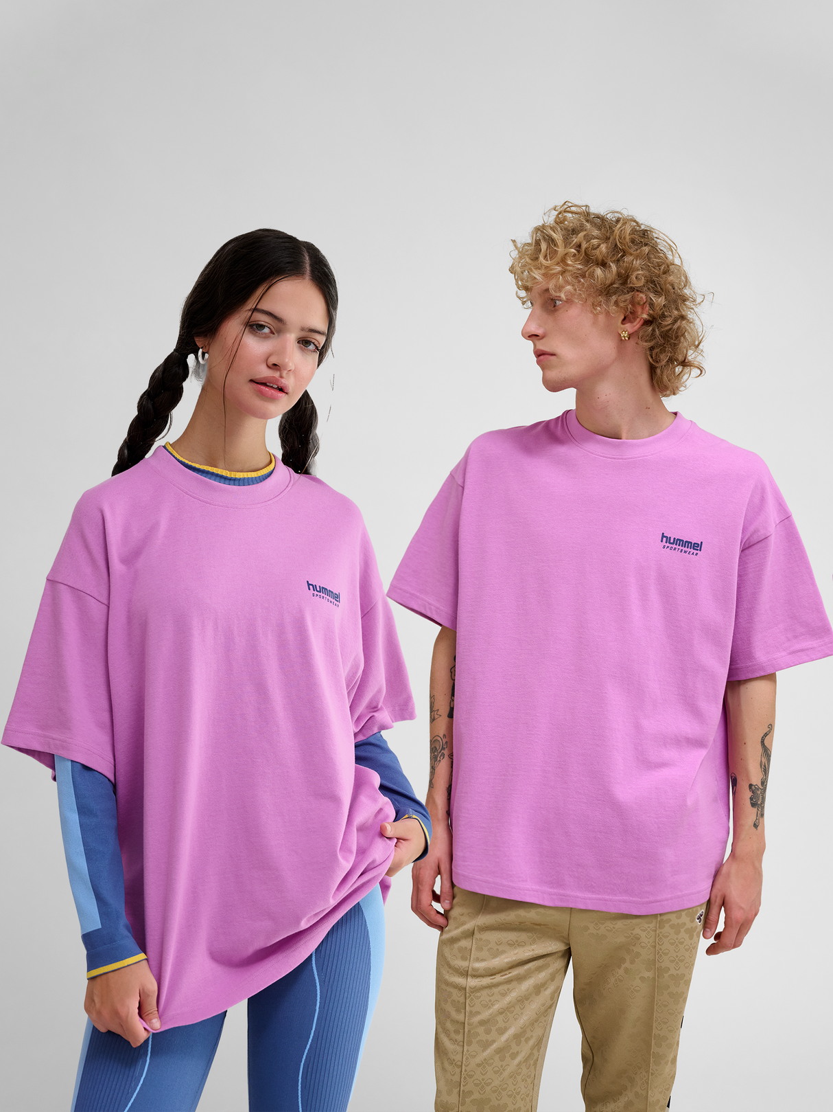 hummel Unisex Loose Short Sleeve T-Shirt Headball-5