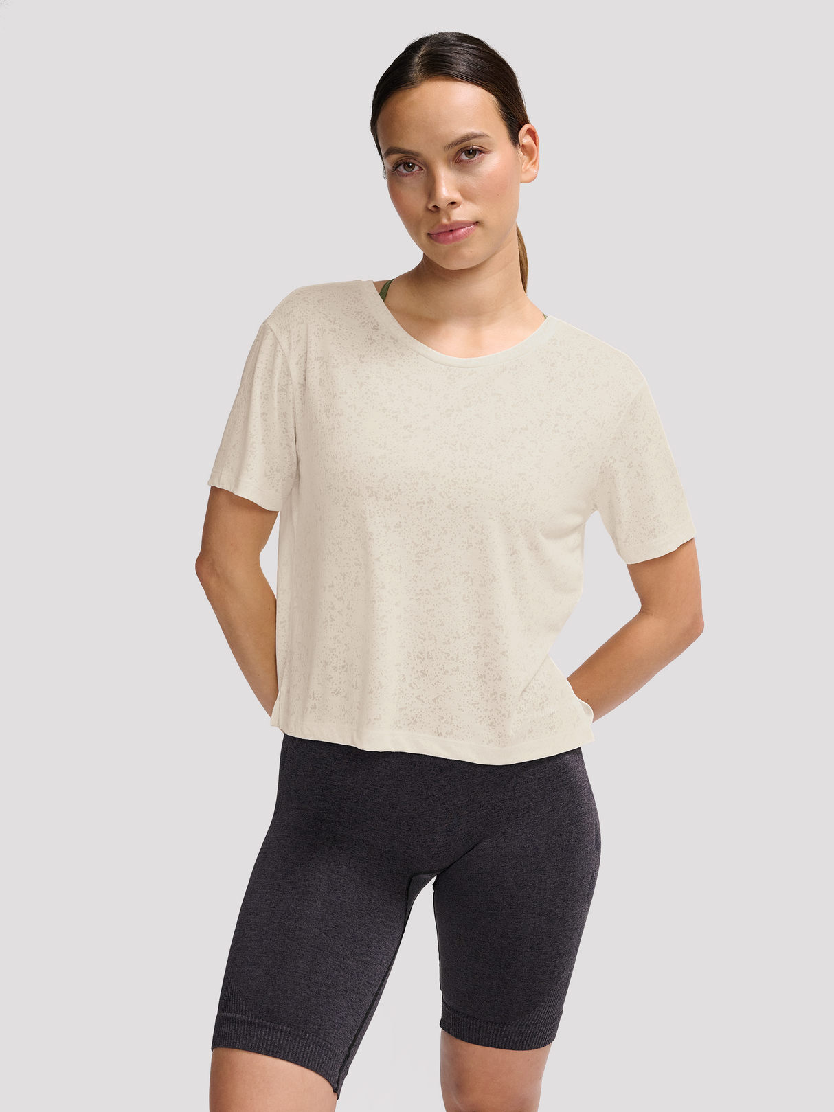 hummel Women's Mindful Training Light Burnout T-Shirt-5