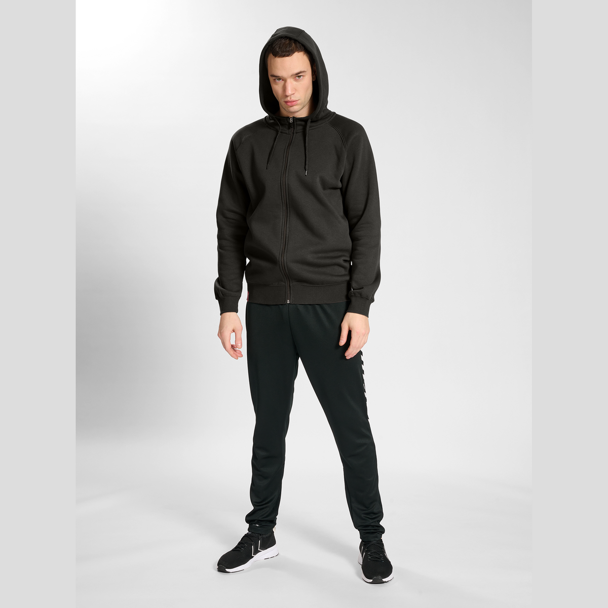 hummel Men's Red Heavy Zip Hoodie-4