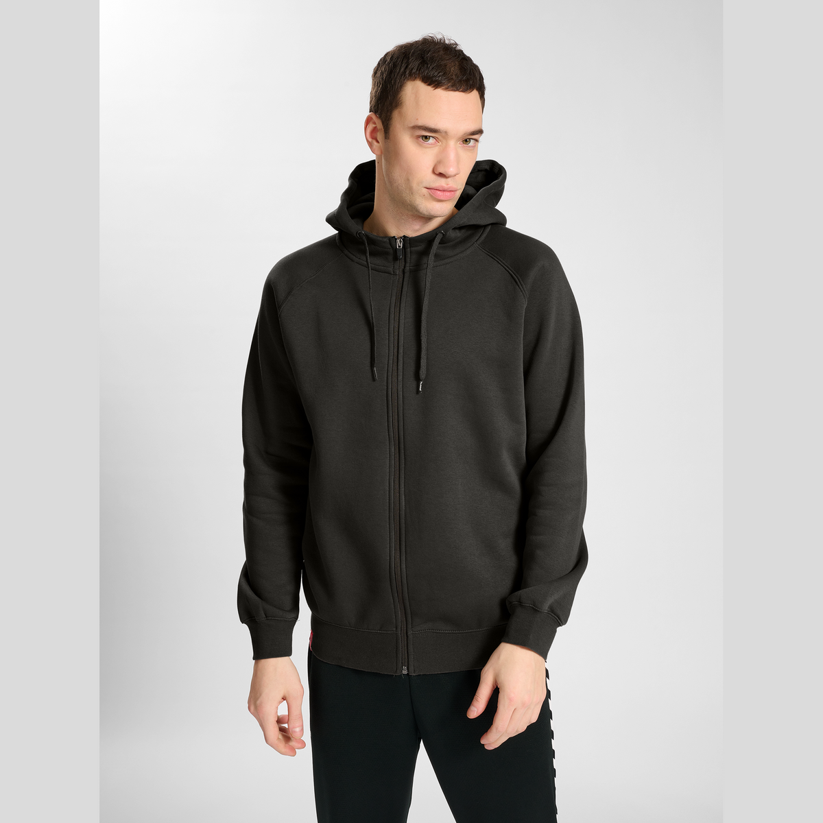 hummel Men's Red Heavy Zip Hoodie-5
