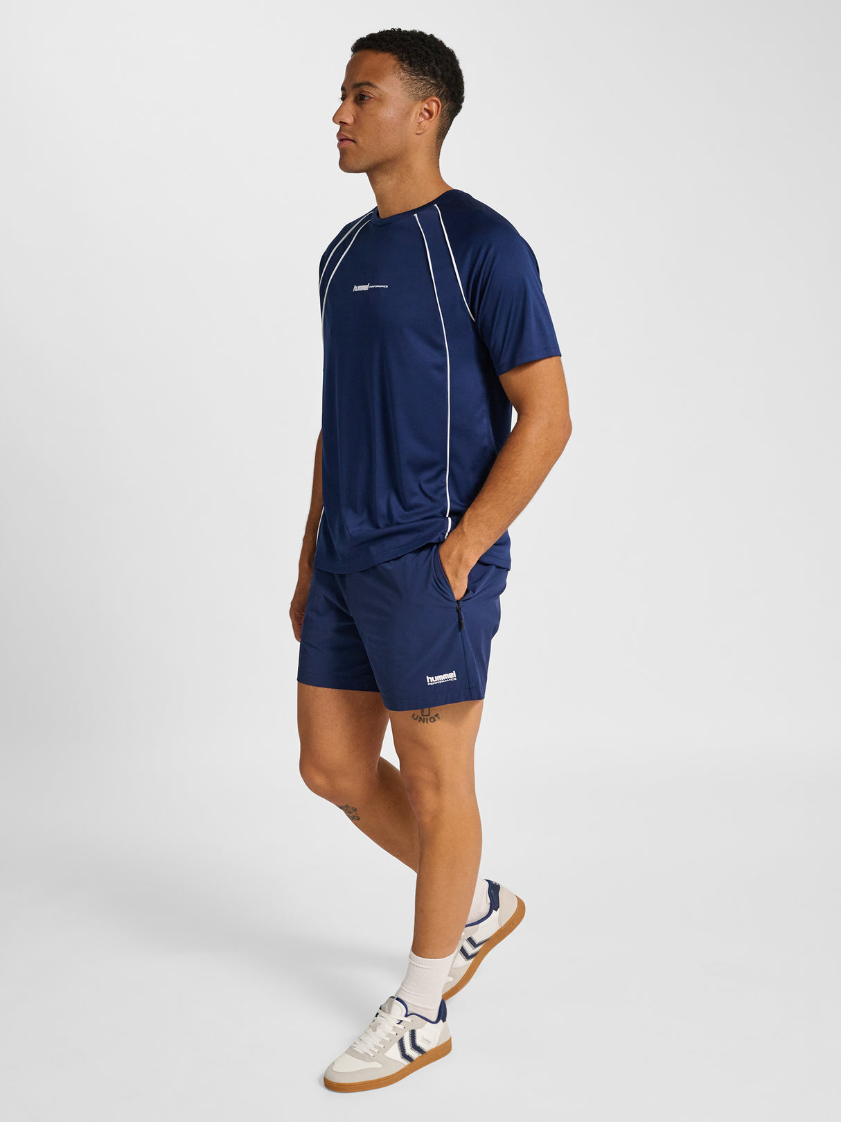 hummel Men's Pulse Training Print T-Shirt Short Sleeve-7