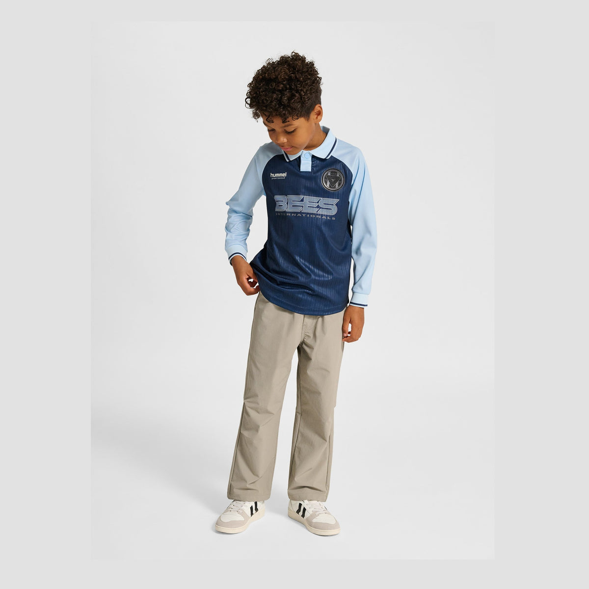 hummel Youth Loose Stripe Soccer Jersey Long Sleeve-6