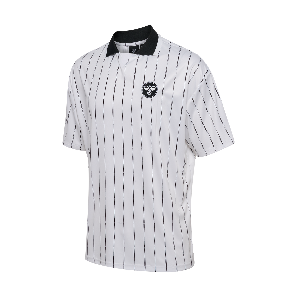 hummel Men's Chevron Pinstripe Polo Shirt-1