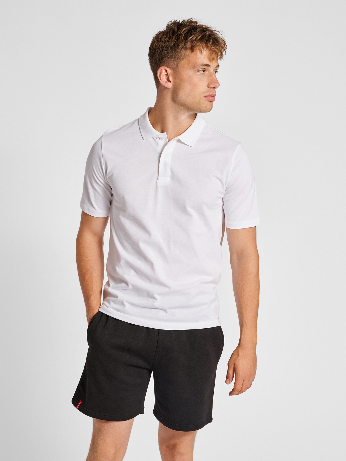 hummel Men's Red Classic Polo-5