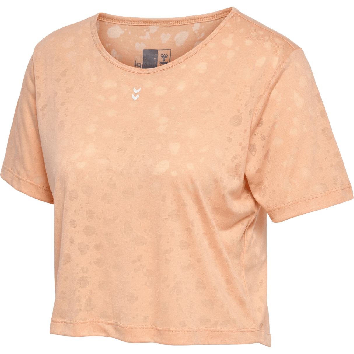 hummel Women's Mindful Training Iris Burnout Crop T-Shirt-1
