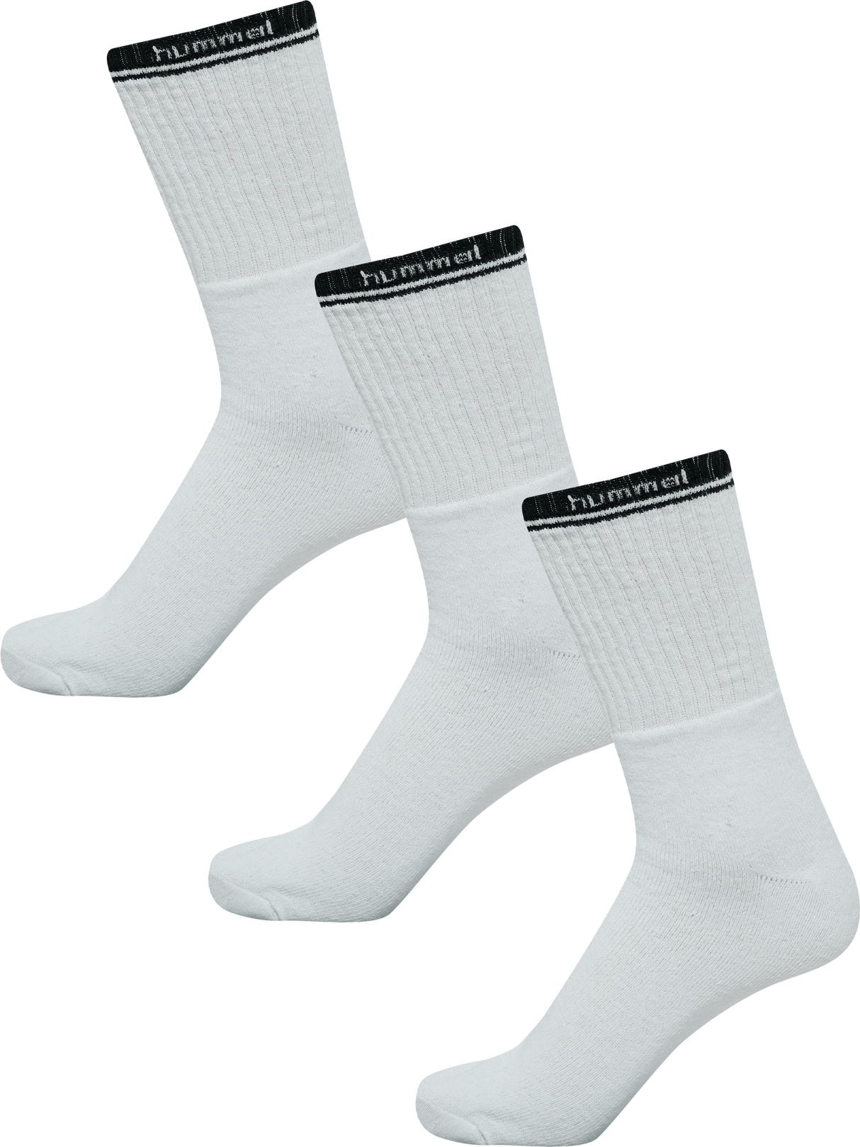 hummel Unisex 3-Pack Hummel Stripe Crew Sock-1