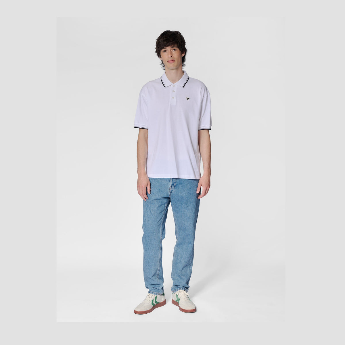 hummel Unisex Loose Polo Shirt Short Sleeve Bee-6