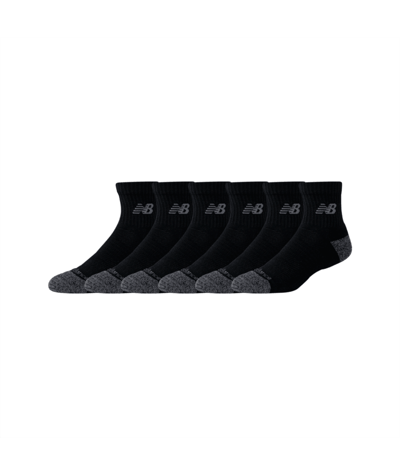 New Balance Active Quarter Socks 6 Pack Unisex Accessories Socks