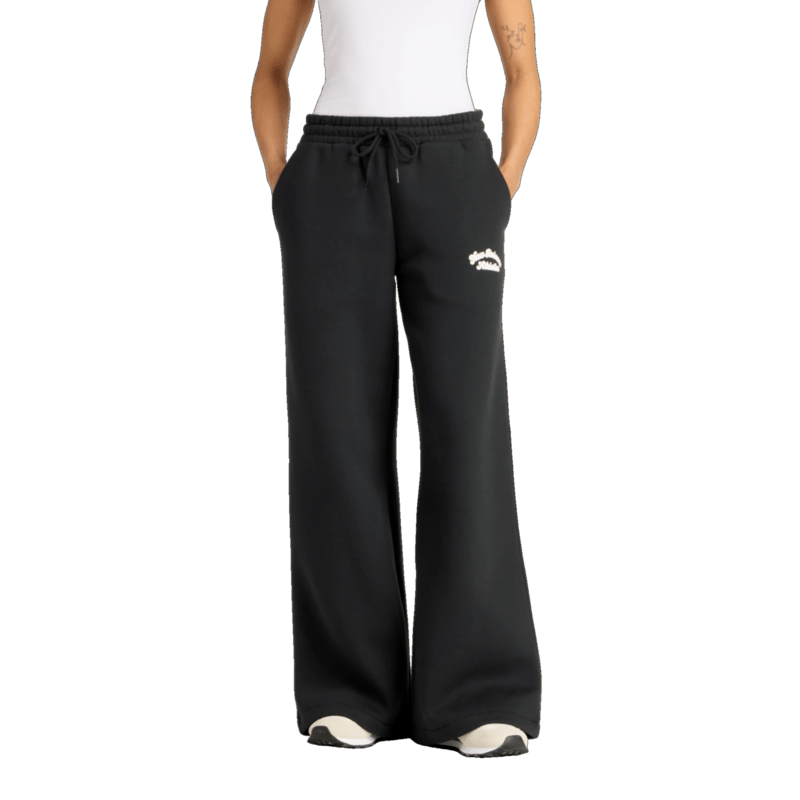 New Balance Women's Linear Heritage Fleece Wide Leg Pant Womens Apparel Pants & Sweatpants