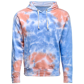 J. America Men's Tie-Dyed Fleece Hooded Sweatshirt