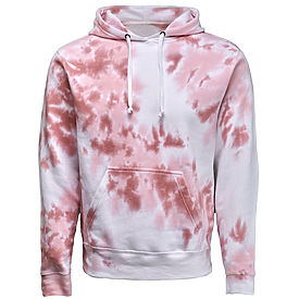 J. America Men's Tie-Dyed Fleece Hooded Sweatshirt