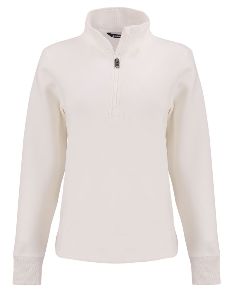 Cutter & Buck Women's Roam Recycled Buttery-Soft Knit Quarter Zip Pullover