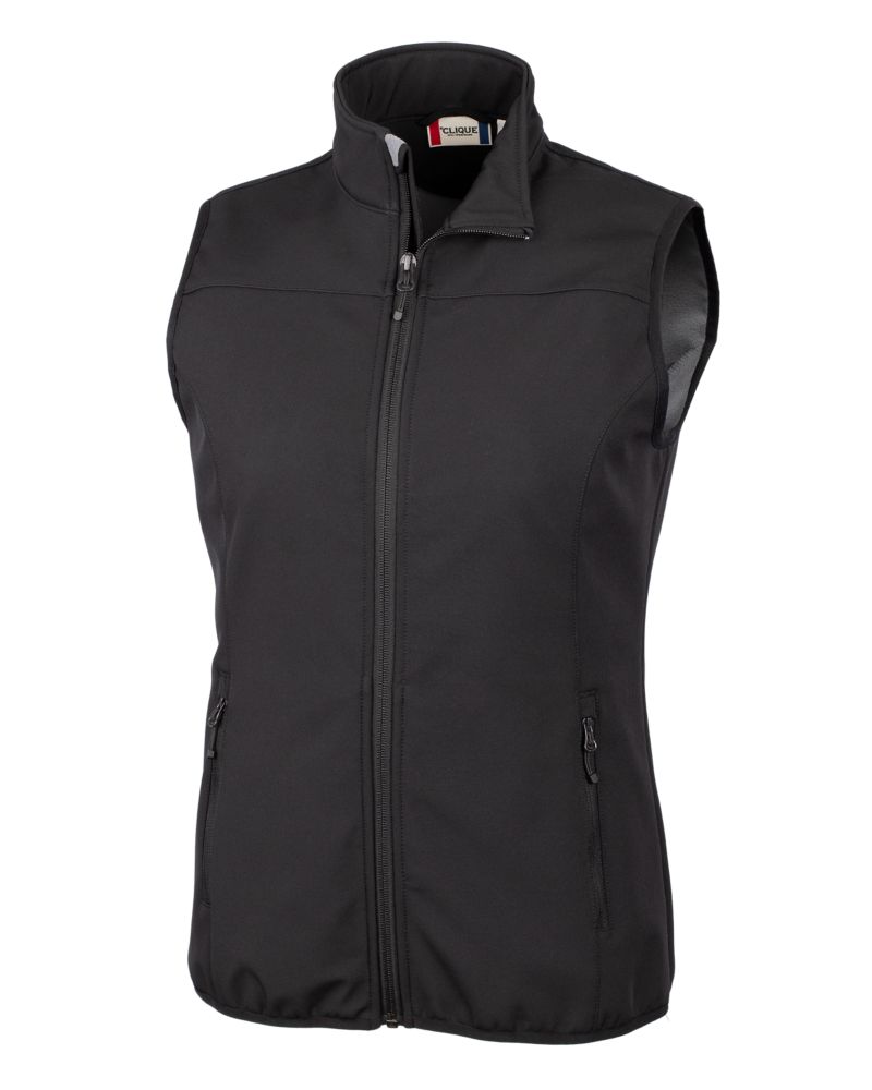 Clique Women's Trail Recycled Stretch Softshell Full Zip Vest