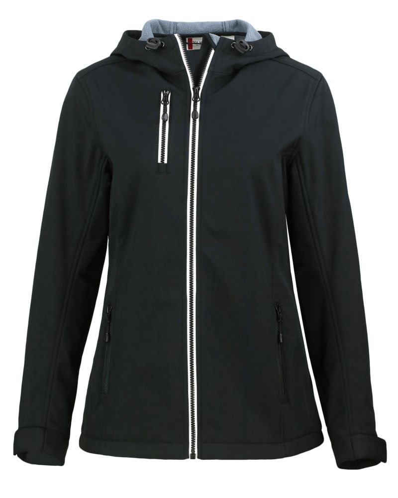 Clique Women's Telemark Recycled Stretch Softshell Full Zip Hooded Jacket