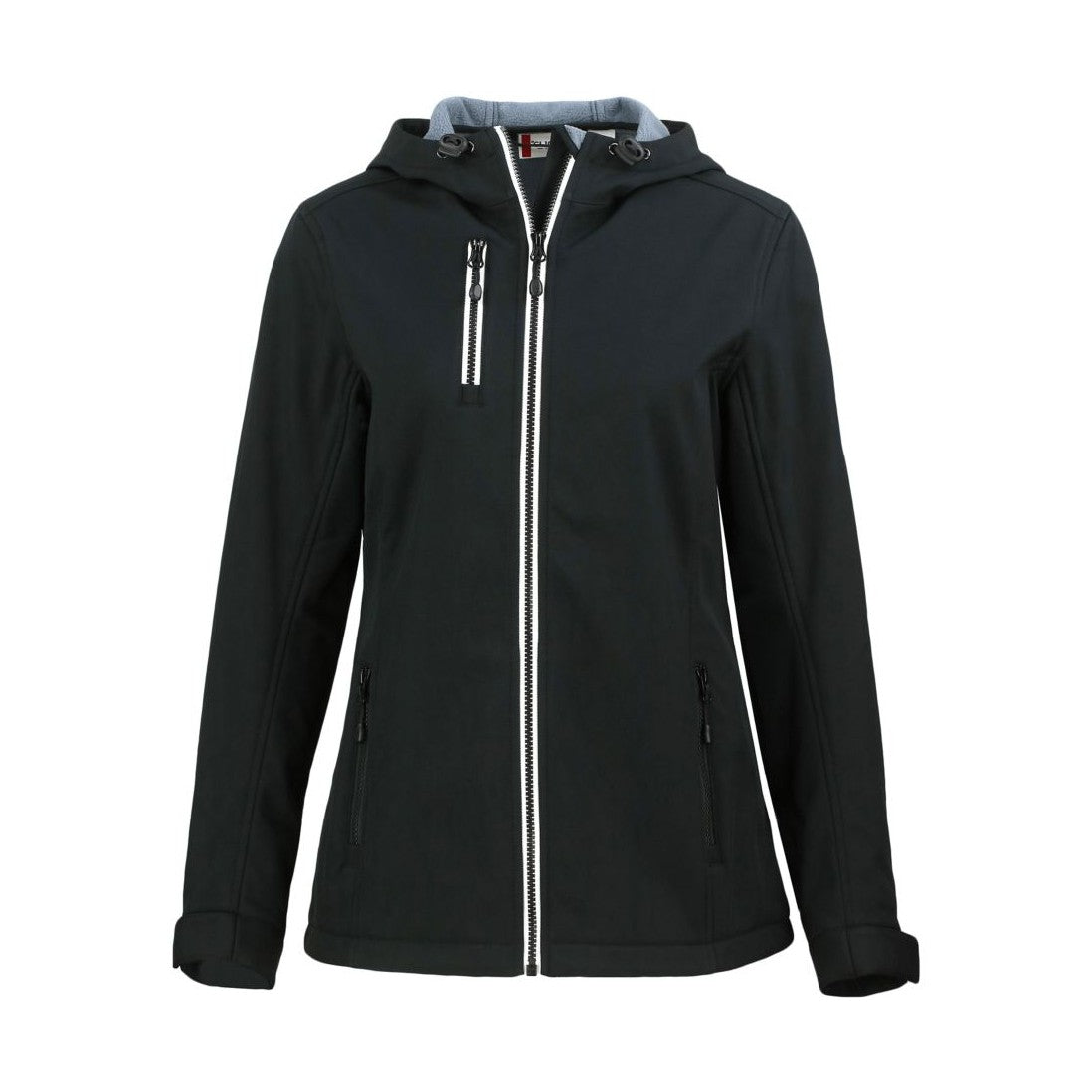Clique Women's Telemark Recycled Stretch Softshell Full Zip Hooded Jacket