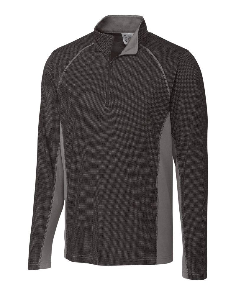 Clique Men's Ice Pique Colorblock Tech Half Zip