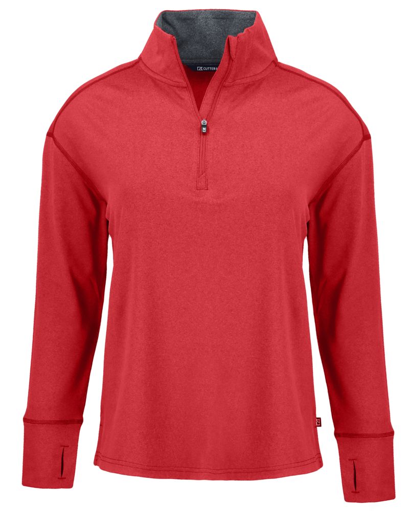 Cutter & Buck Women's Forge Recycled Four-Way Stretch Quarter Zip Pullover