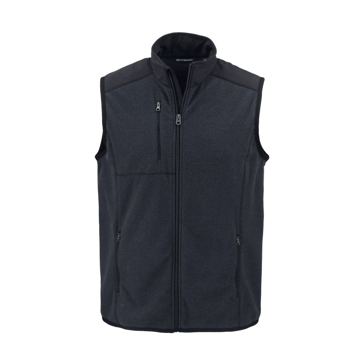 Cutter & Buck Men's Hunts Point Recycled Fleece Hybrid Full Zip Vest