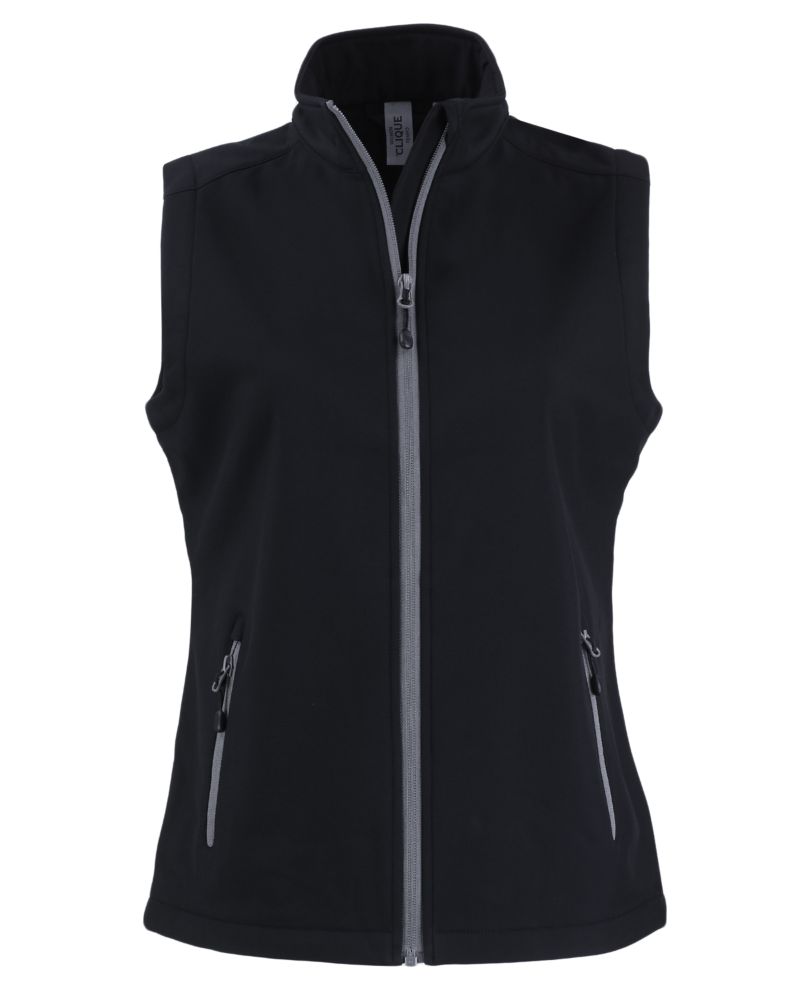 Clique Women's Tempo Recycled Stretch Softshell Full Zip Vest