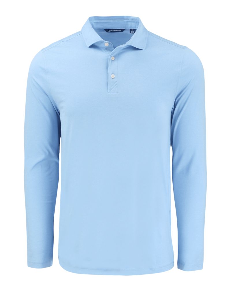 Cutter & Buck Men's Coastline Recycled Double Peached Long Sleeve Polo