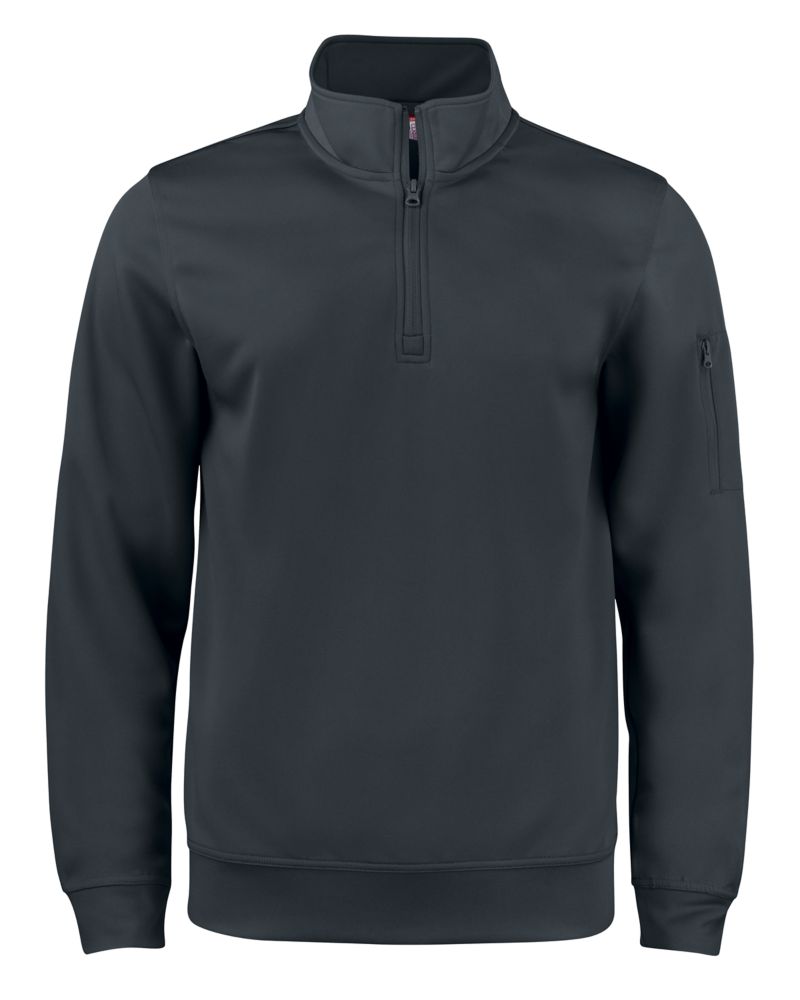 Clique Men's Lift Solution-dyed Performance Half Zip Sweatshirt