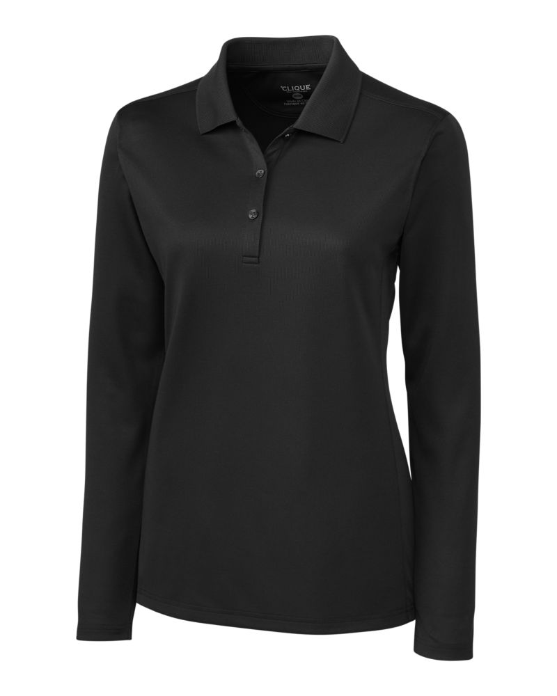 Clique Women's Ice Pique Tech Long Sleeve Polo