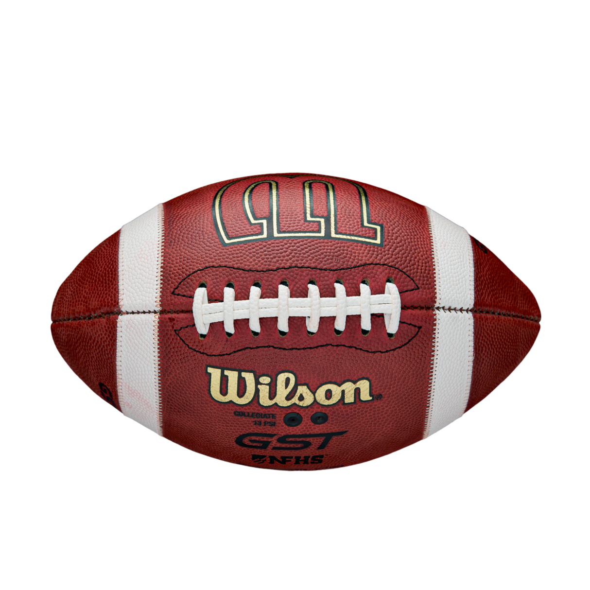 Wilson GST Red Leather NFHS Official Football-4