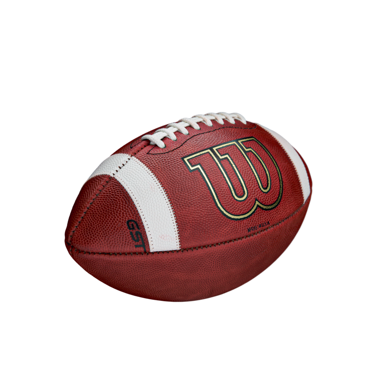 Wilson GST Red Leather Game Football-3