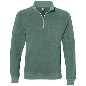 J. America Men's Triblend Quarter-Zip Sweatshirt