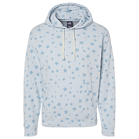 J. America Men's Fleece Triblend Hooded Sweatshirt 8871C