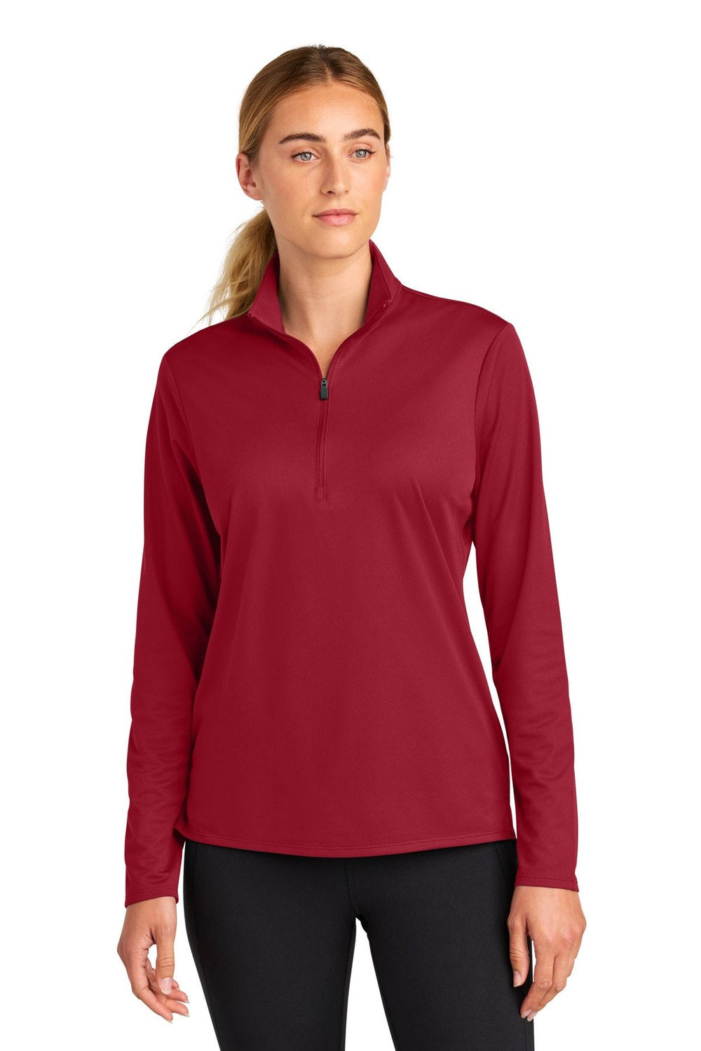Sport-Tek Women's Micropique Sport-Wick 1/4-Zip Sweater LST672 Womens Apparel Sweatshirts & Fleece